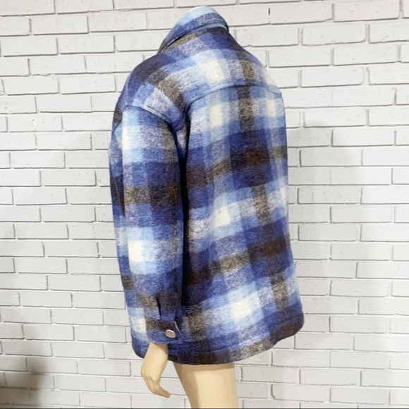 Zara Women’s Plaid Premium Overshirt - Picture 5 of 11